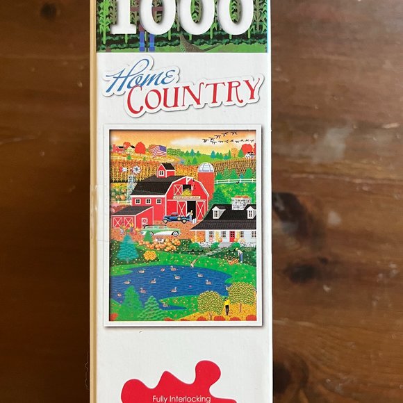 Home Country Apple Pond Farm Fall 1000 piece puzzle - Picture 3 of 4